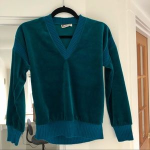 Vintage Velvet Sports Sweater